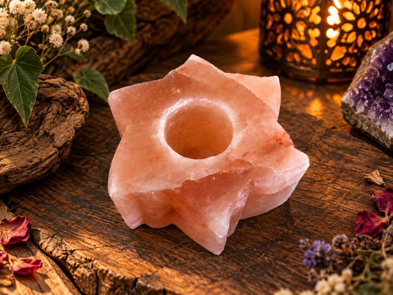 Porta velas Sol Sal Himalaya